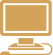 Animated computer screen icon