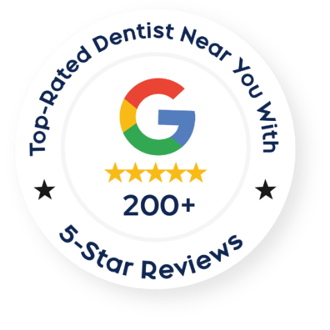 Top Rated Dentist on Google badge