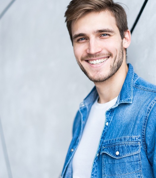 Smiling man with attractive teeth