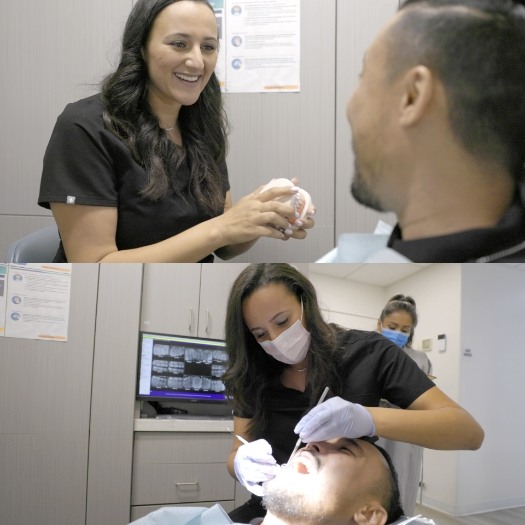 Doctor Sassounian treating dental patient