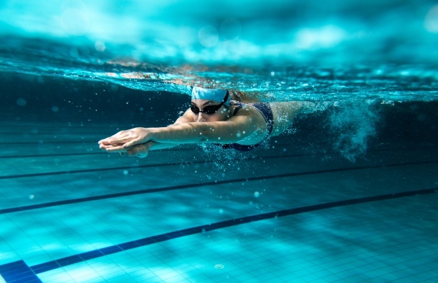 Person swimming